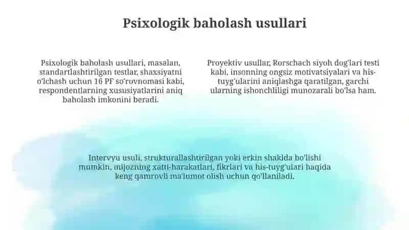 Psixologik usullar 4