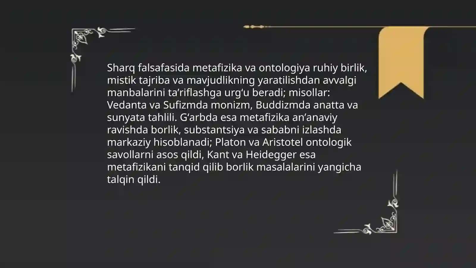 Falsafaning mohiyatiga oid Sharq va Gʻarb mutafakkirlari taʼriflarini tasniflash 4