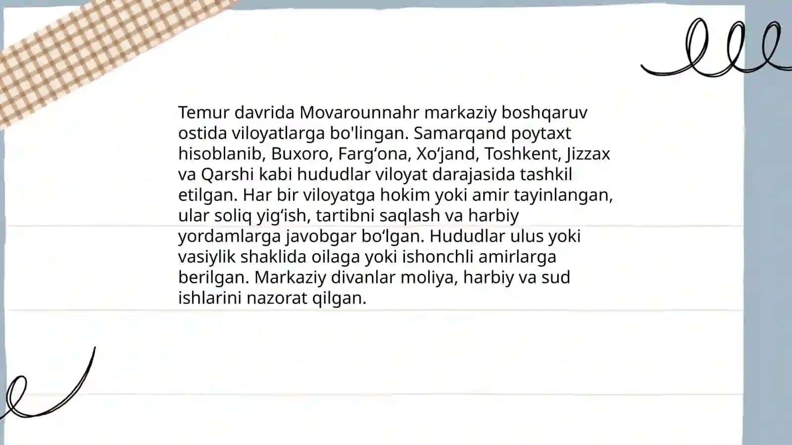 Amir Temur Movarounnahr hukmdori 4