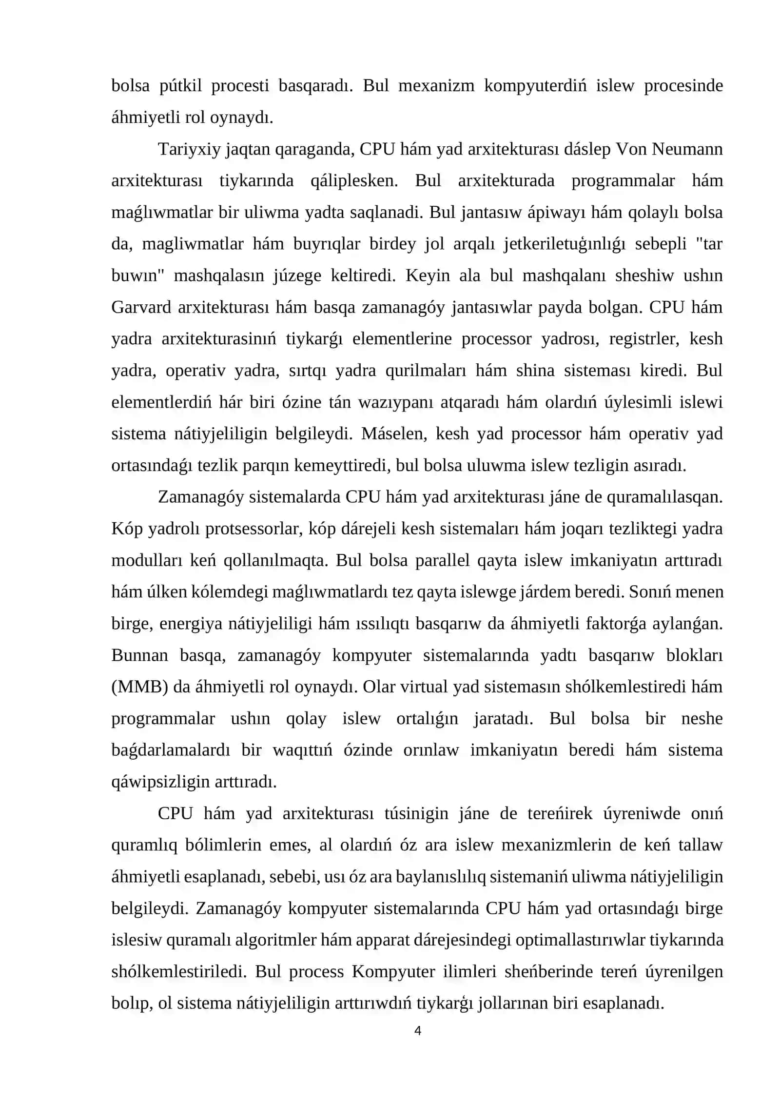 CPU hám yad arxitekturası 4