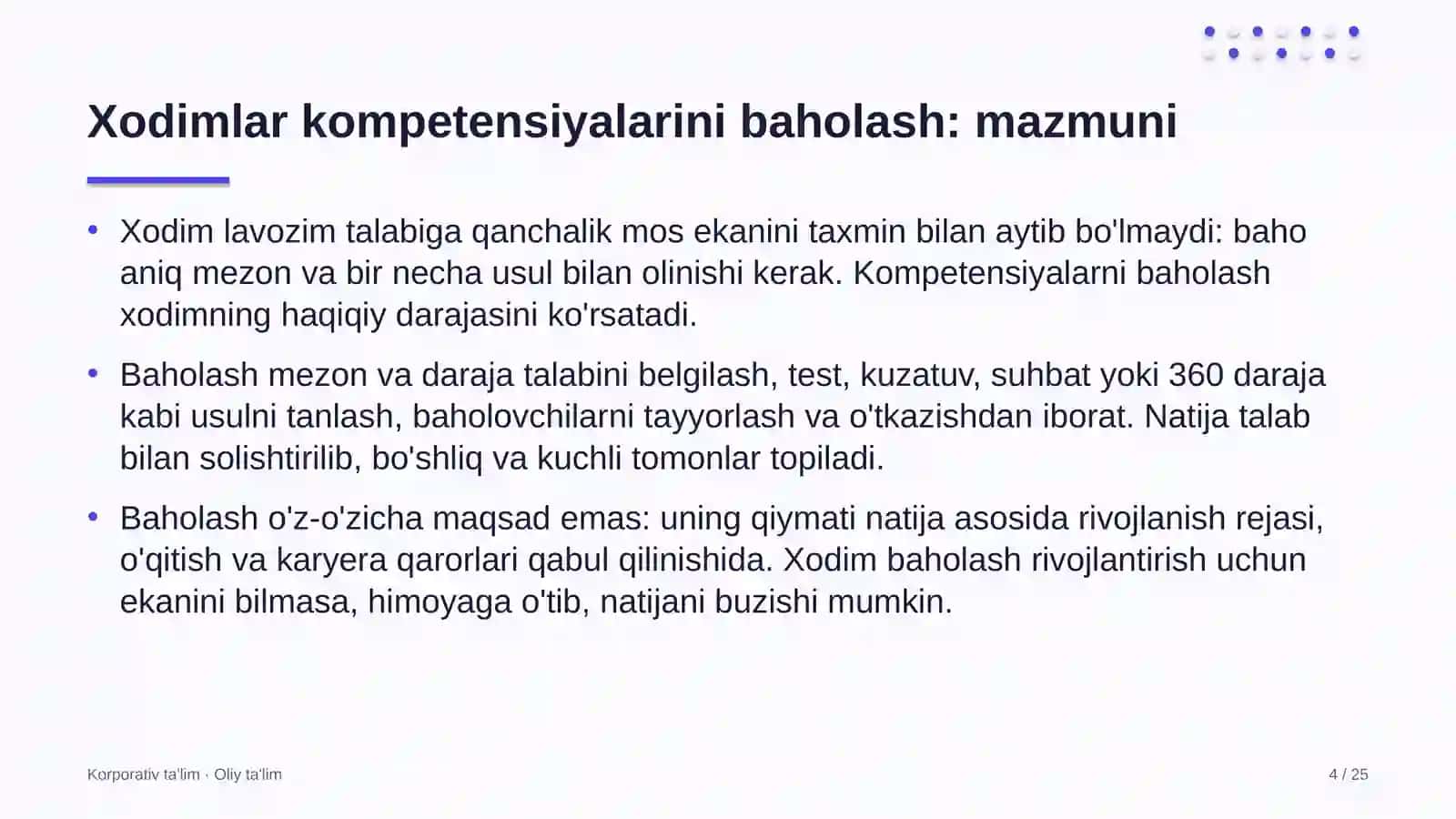 To'lov tashkilotlarida xodimlarning kompetensiyalarini baholash 4