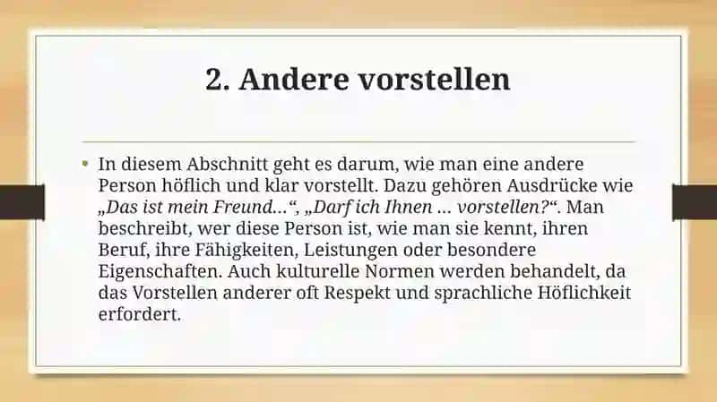 Sich selbst vorstellen 4