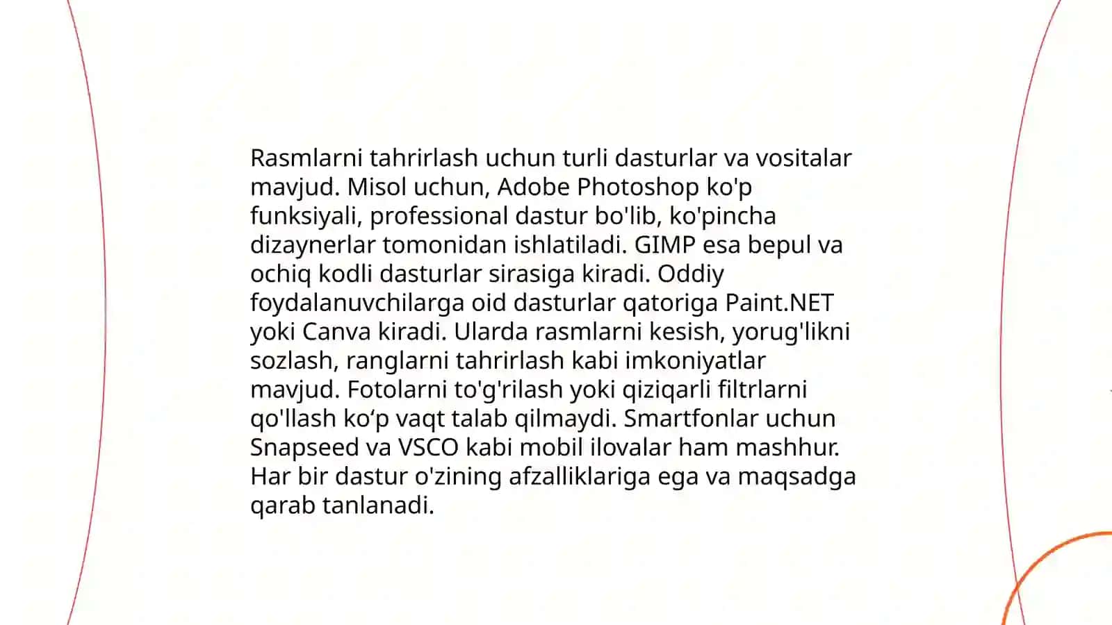 CorelDRAW dasturi xususiyatlari 4