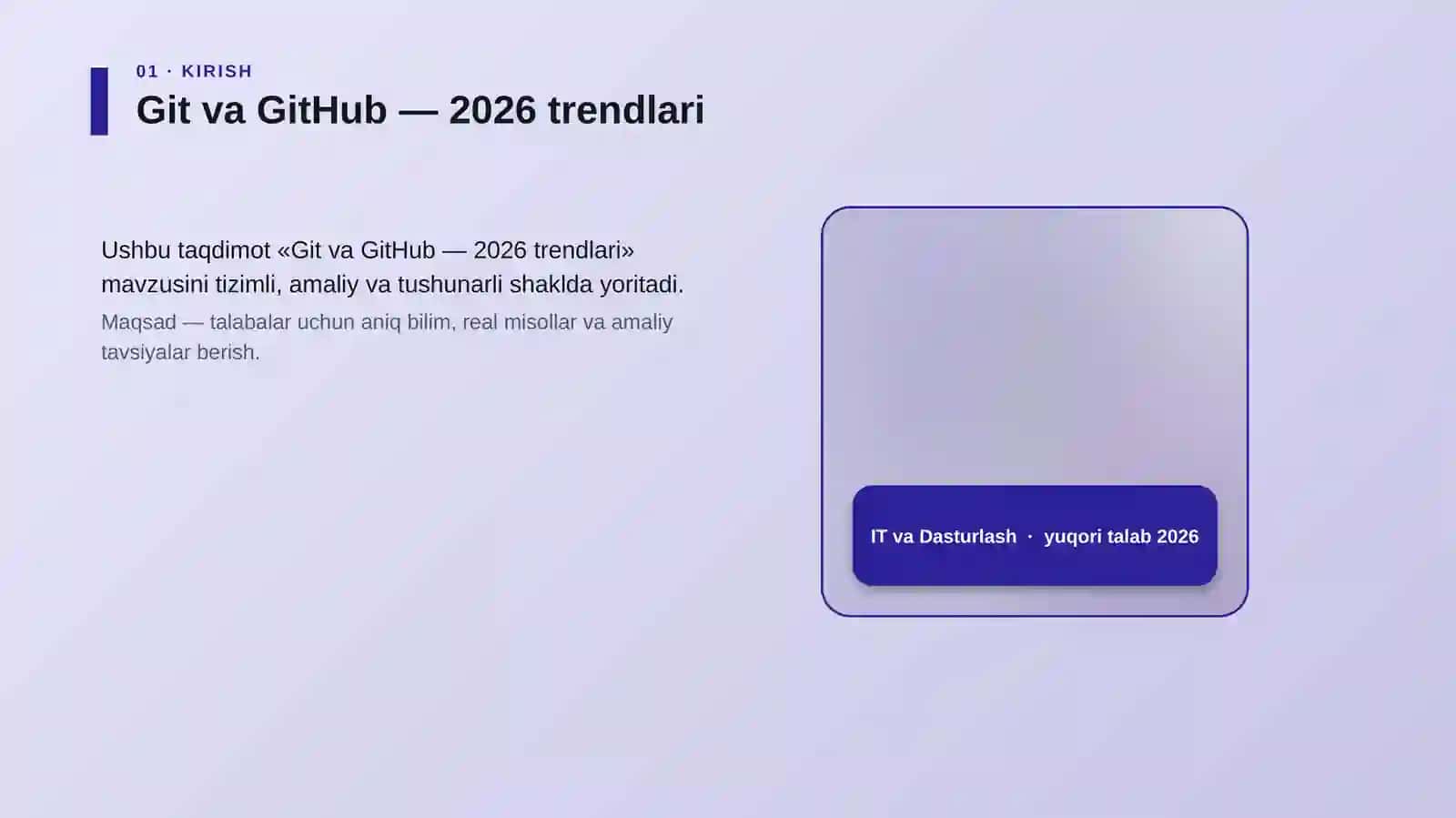 Git va GitHub - 2026 trendlari 4