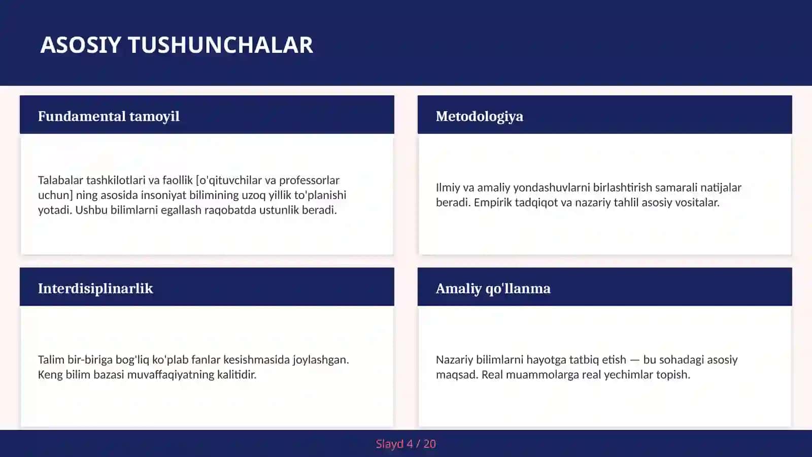 Talabalar tashkilotlari va faollik [o'qituvchilar va professorlar uchun] 4