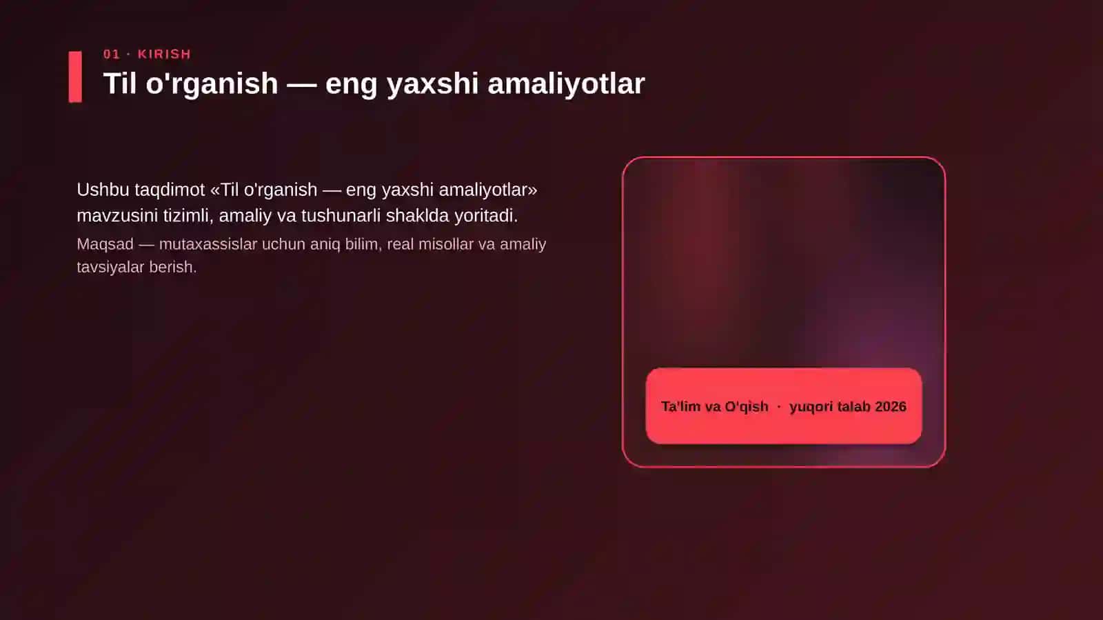 Til o'rganish — eng yaxshi amaliyotlar 4
