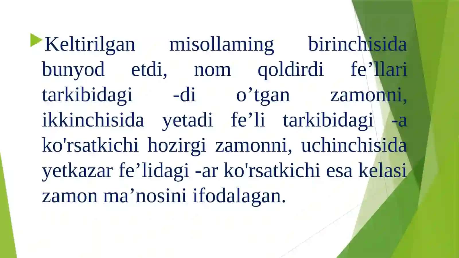 Fe'l zamonlari 4