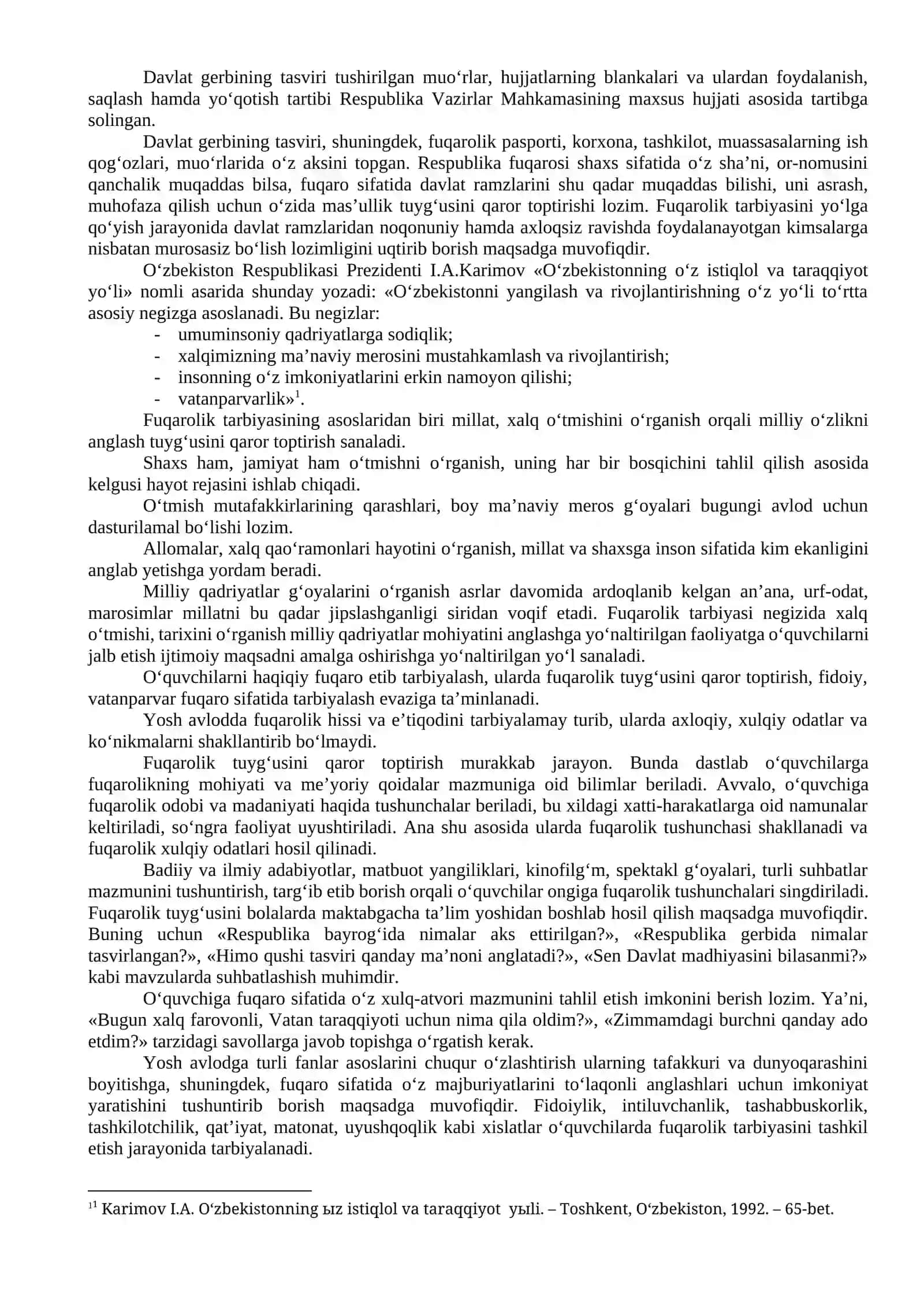 Fuqarolik tarbiyasi 4