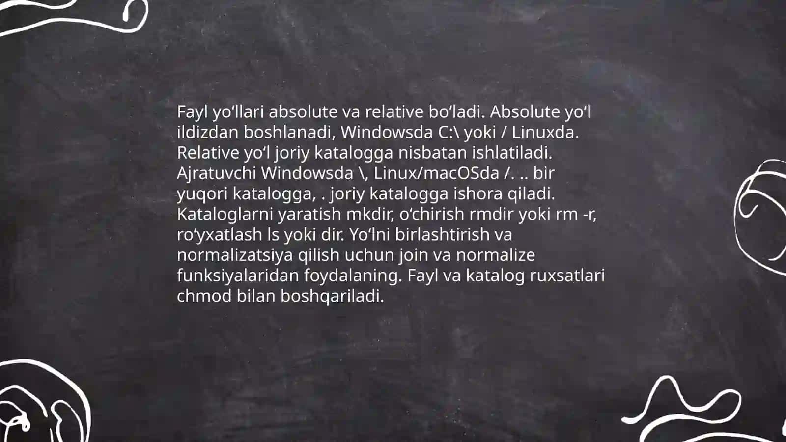 Fayllar bilan ishlash 4