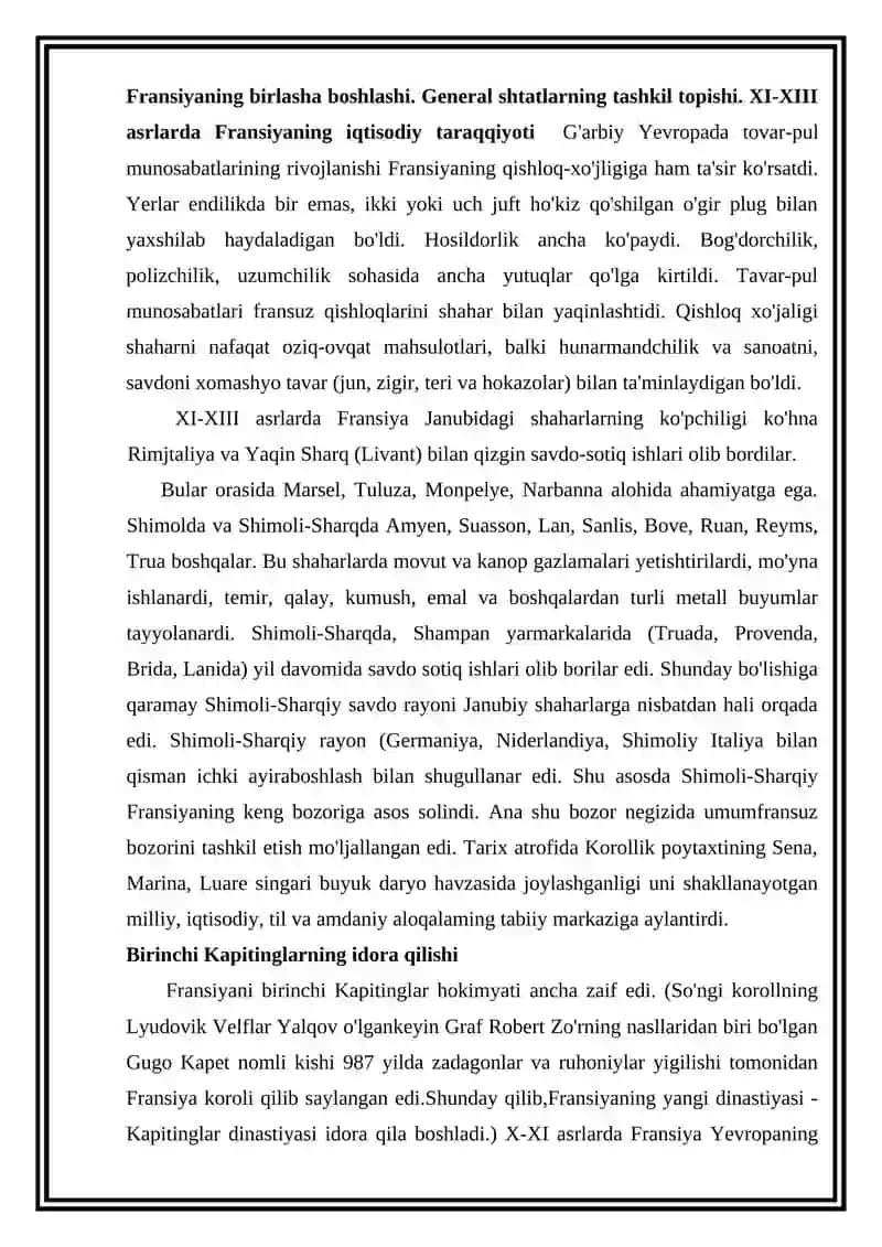 XI-XV asrlarda Fransiya 4
