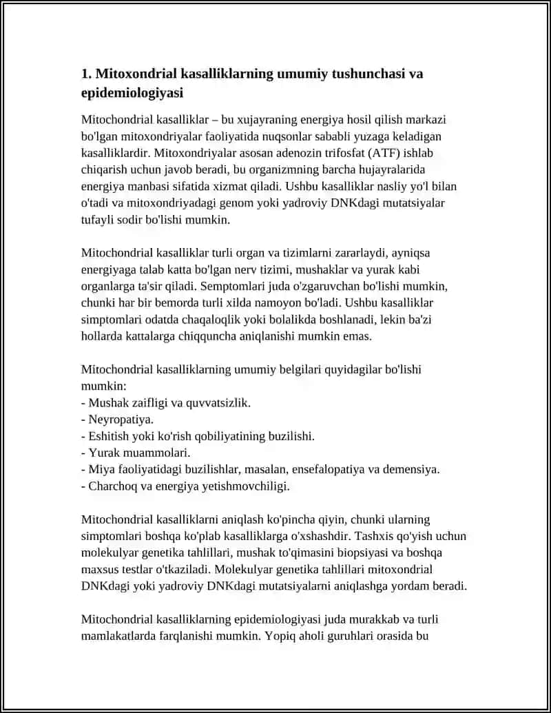 MITOXONDRIAL KASALLIKLAR 4