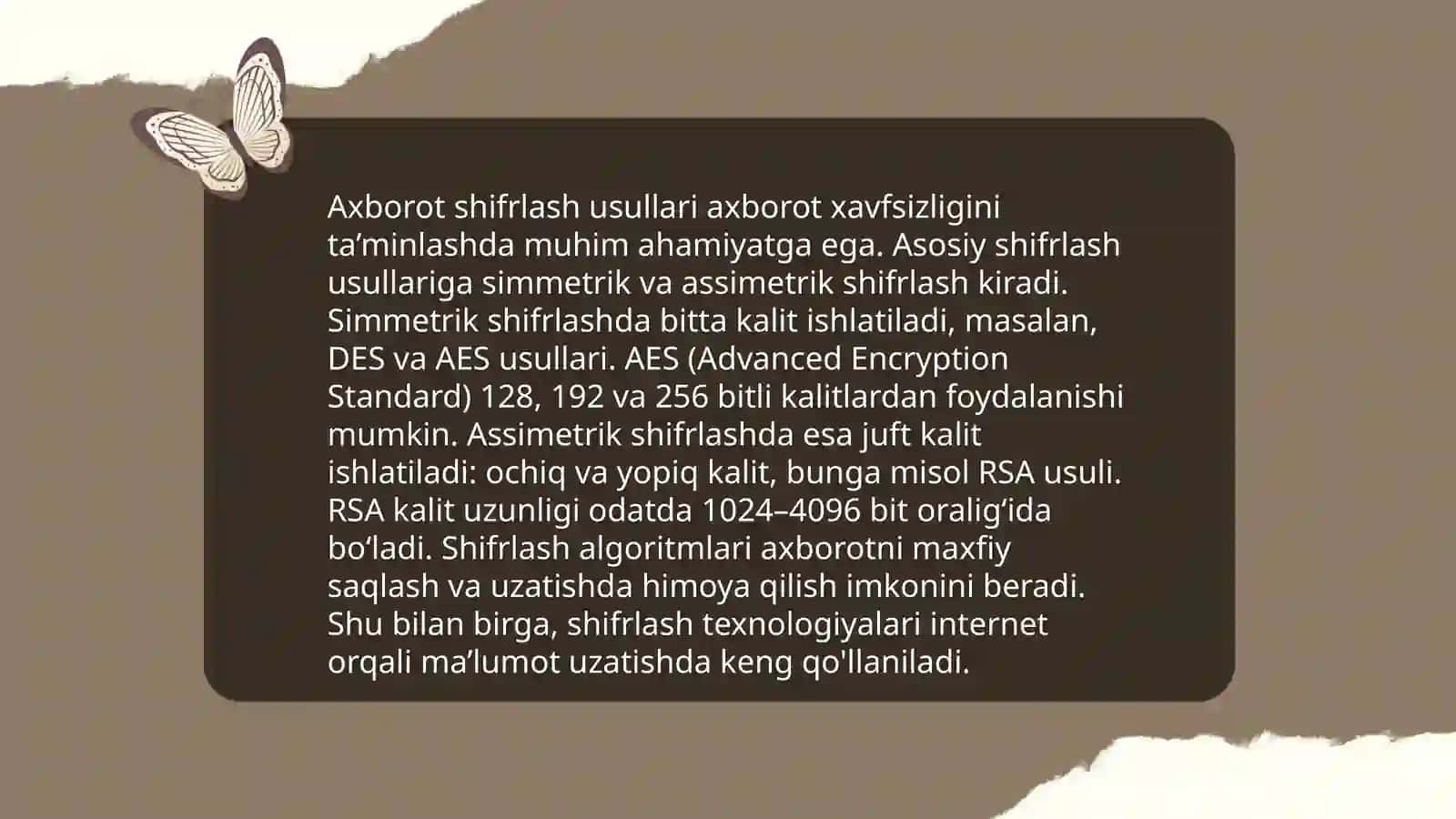 Kriptografiya asoslari 4