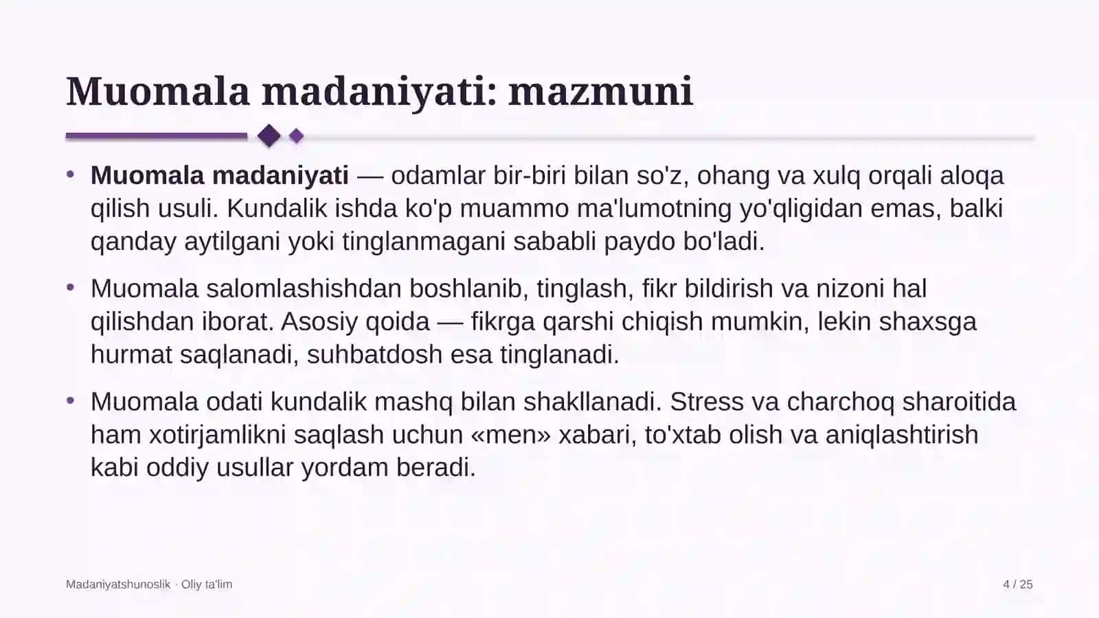 [Inklyuziv ta'limda muomala madaniyati] 4