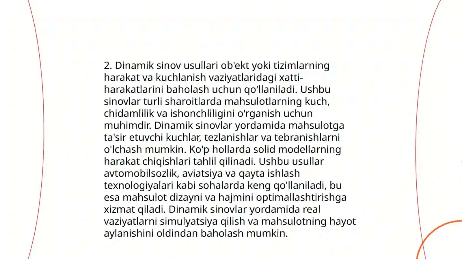 Statik sinov usullari 4