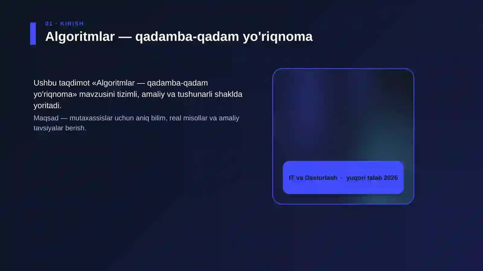 Algoritmlar — qadamba-qadam yo'riqnoma 4