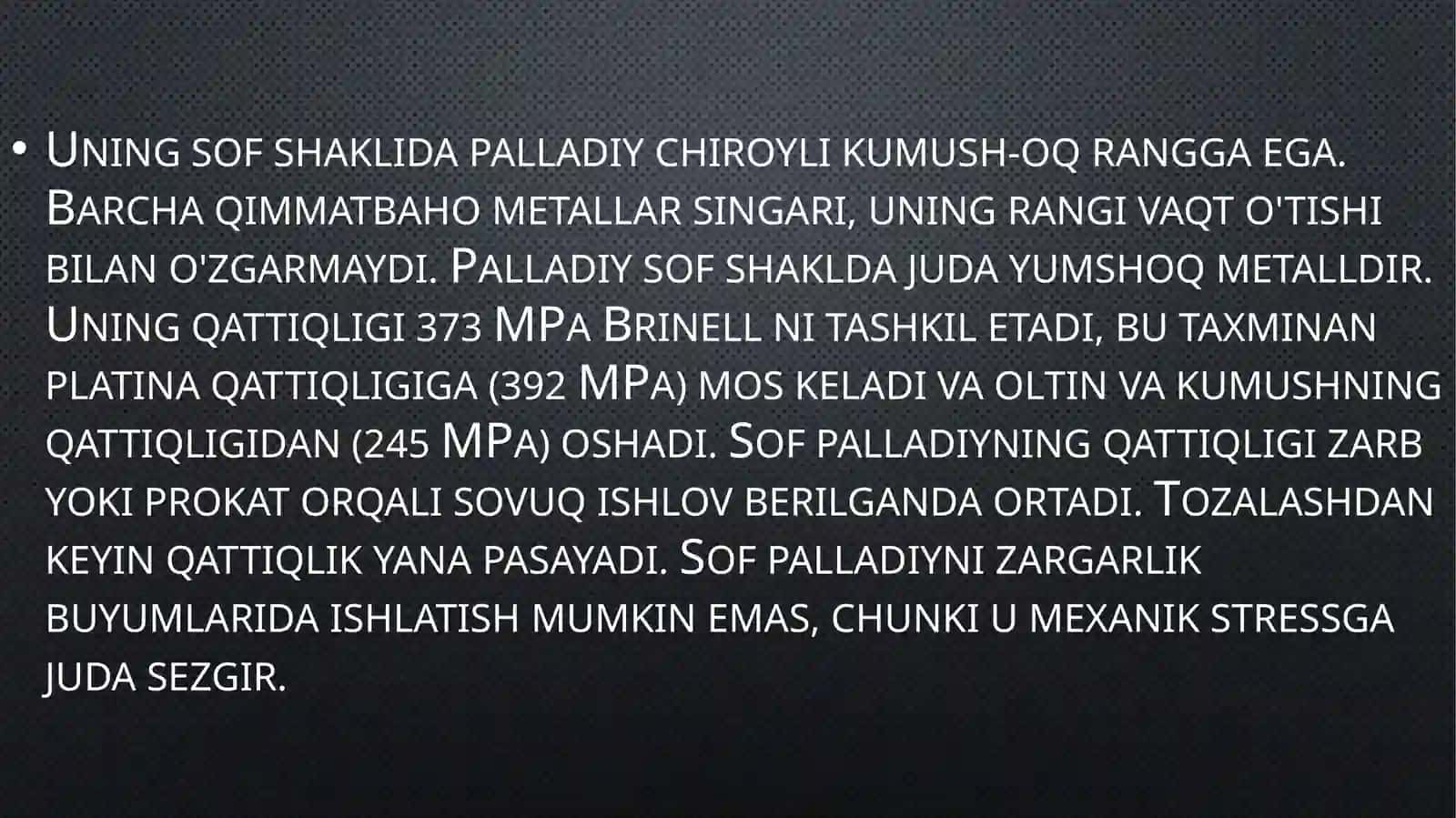 pallaDiy  birikmalari  va  ishlatilish  sohalari 4