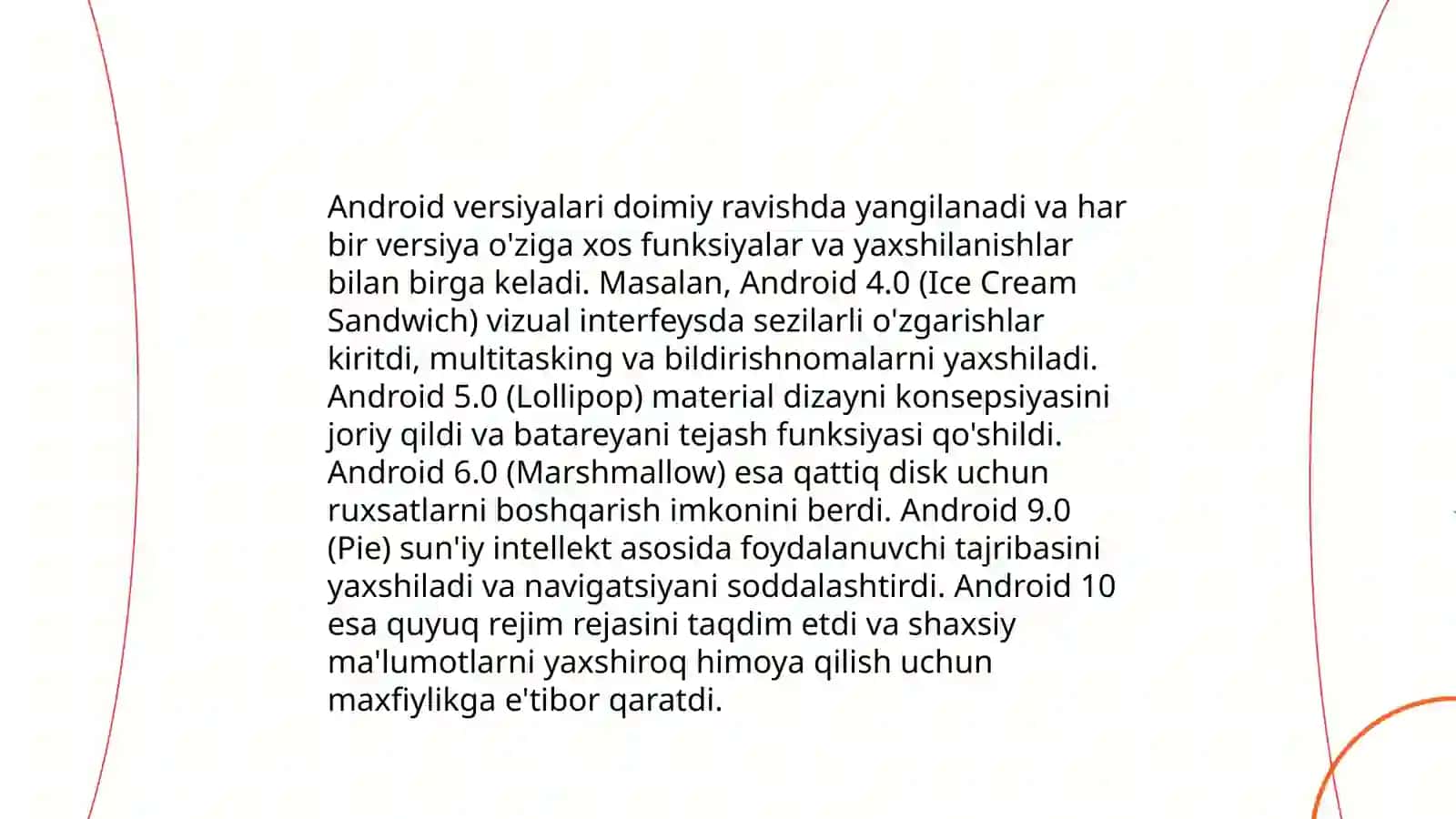 Android operatsion tizimi turlari 4