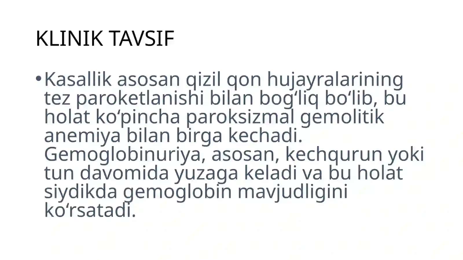 TUNGI PAROKSIZMAL GEMOGLOBINURIYA 4