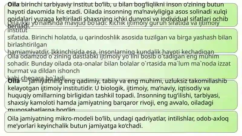 Oilada tarbiya asoslari 4