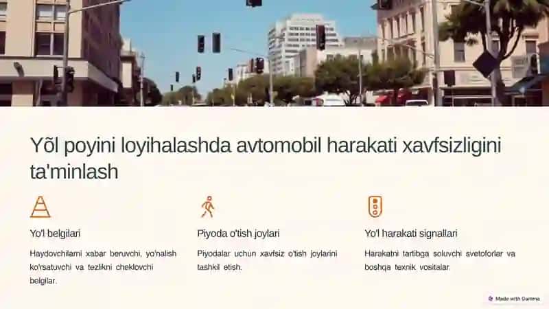 Yõl poyini loyihalash 4