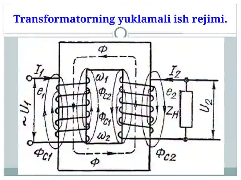 Transformatorning ish rejimlari 4