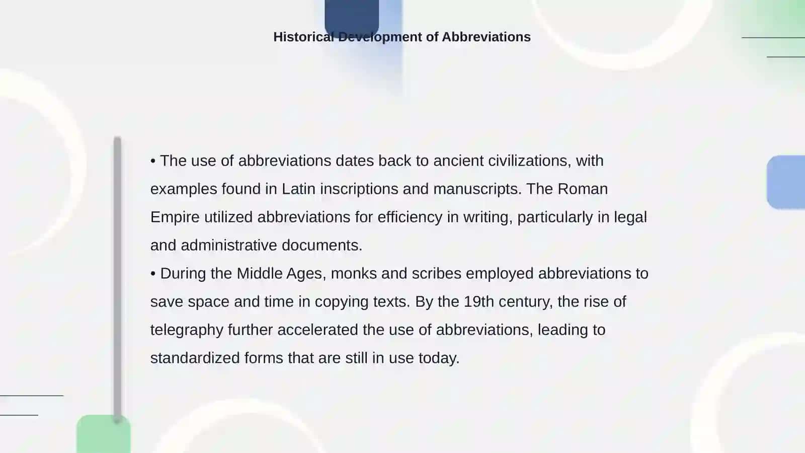 Abbreviations and Abbreviated Words 4
