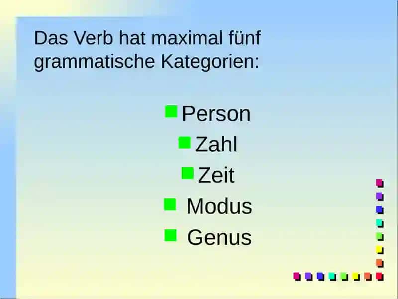 Das Verb 4