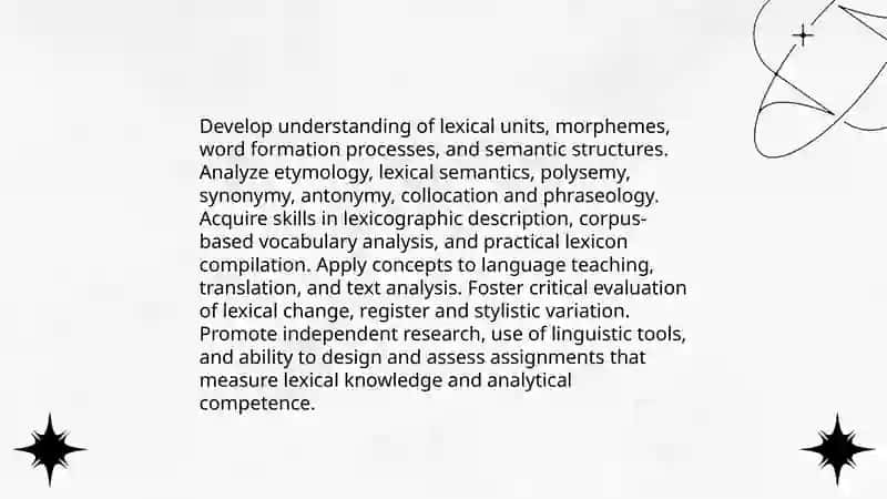 Lexicology. Introduction to the course 4