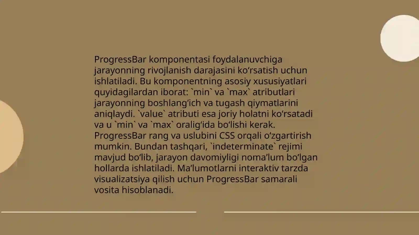 ProgressBar komponentasi 4