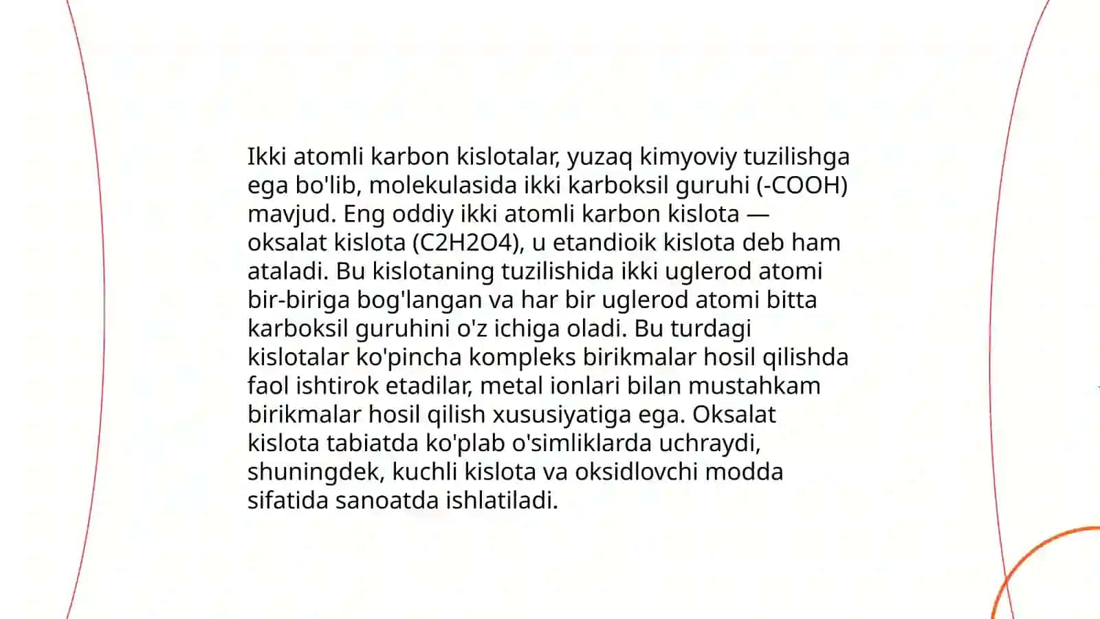 Ikki va kōp atomli karbon kislotalar 4