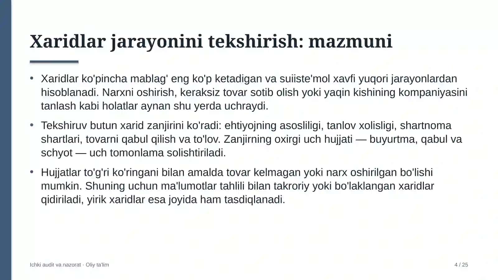 raqamli transformatsiya loyihalarida xaridlar jarayonini tekshirish 5643 4