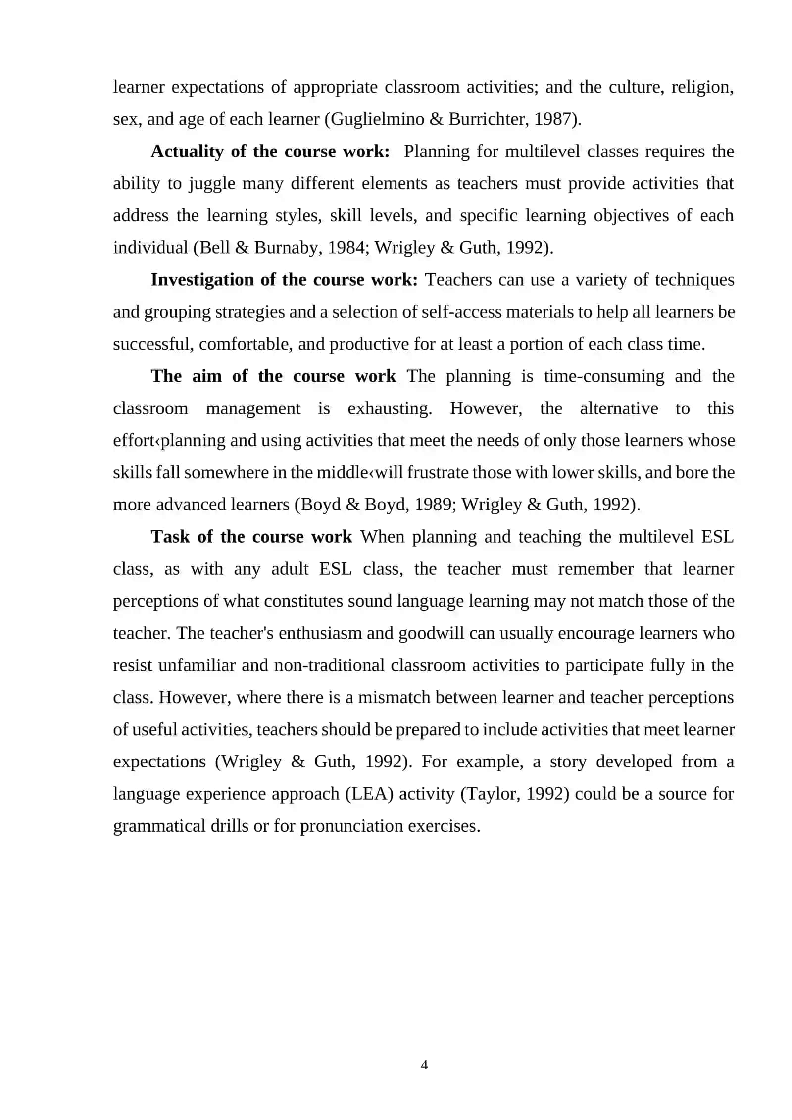 TEACHING ENGLISH TO MULTILEVEL CLASSES 4