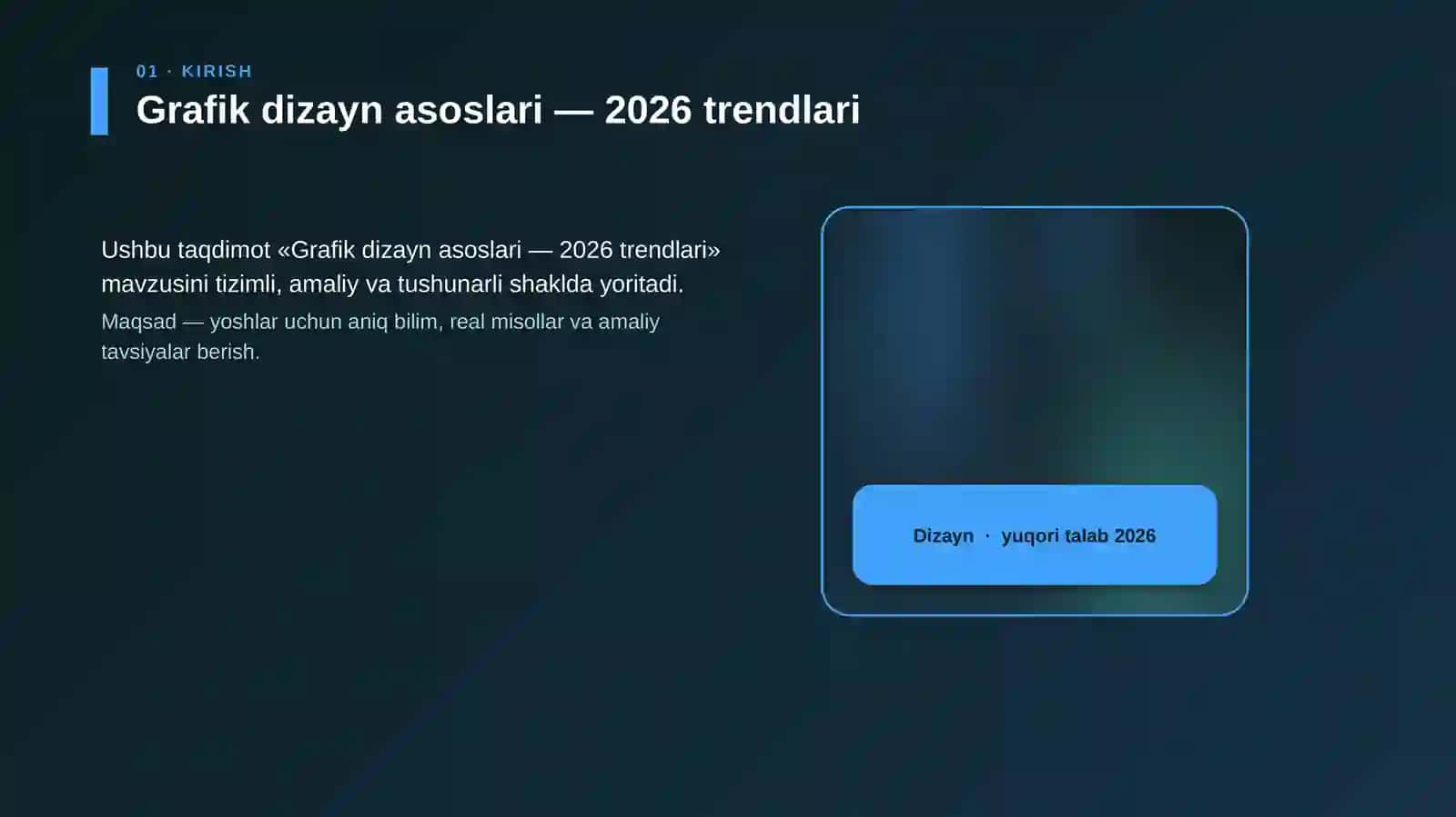 Grafik dizayn asoslari — 2026 trendlari 4