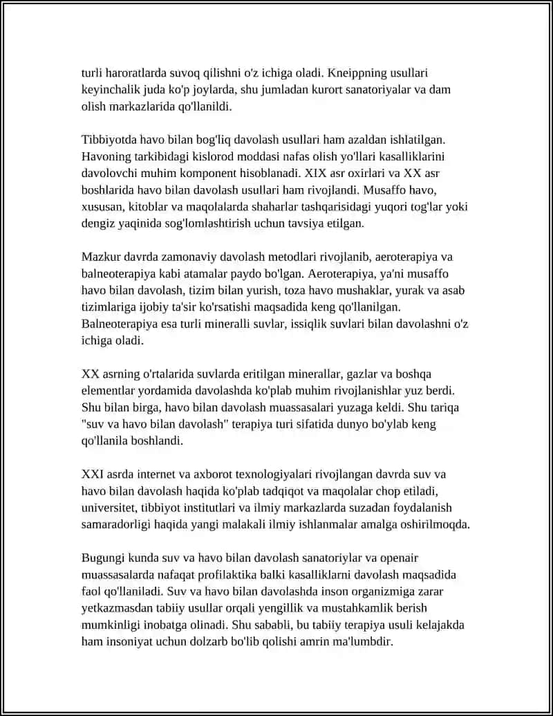 Suv va havo bilan davolash 4
