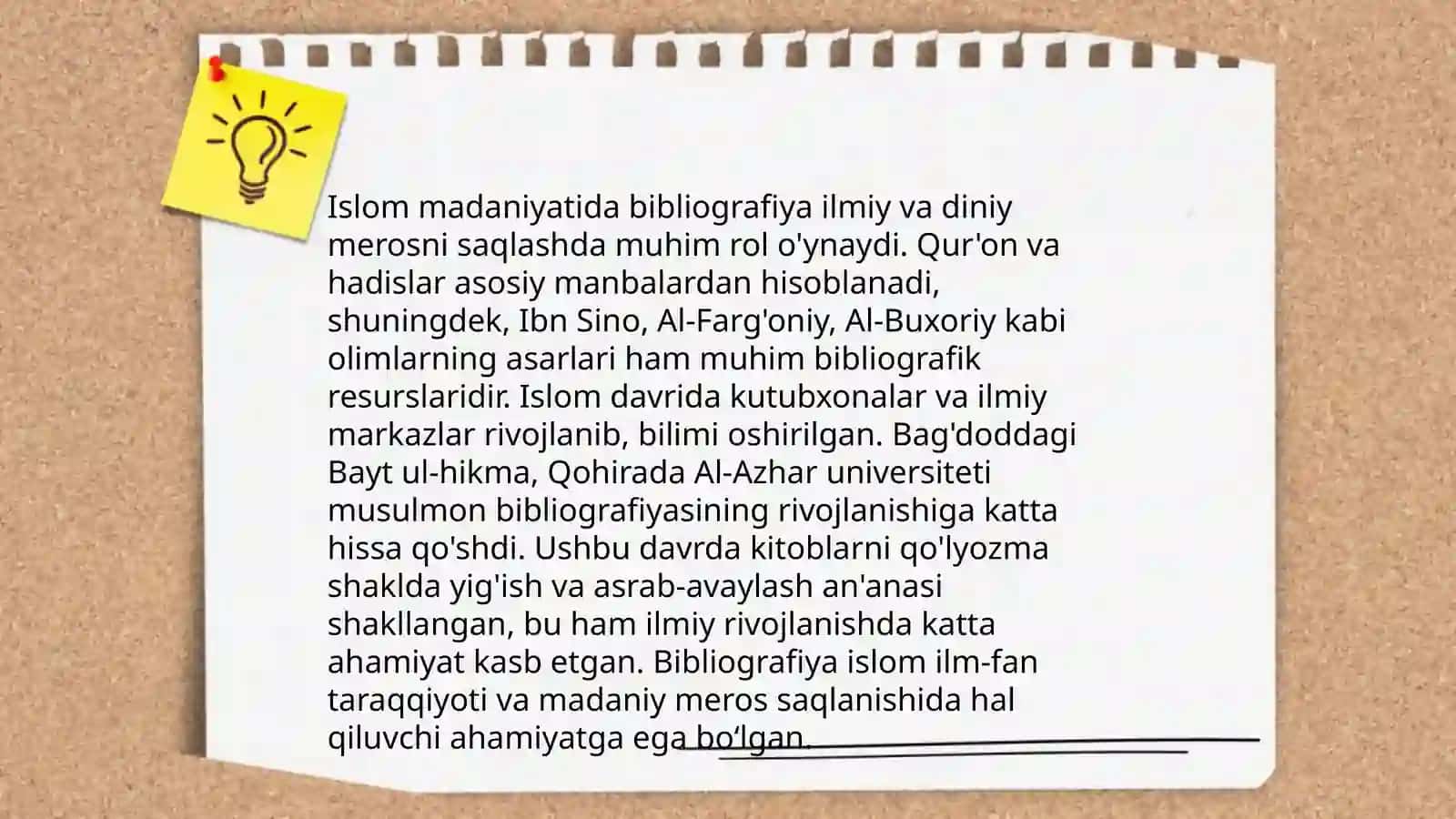 O'rta asrlarda biblografiyaning rivojlanishi 4