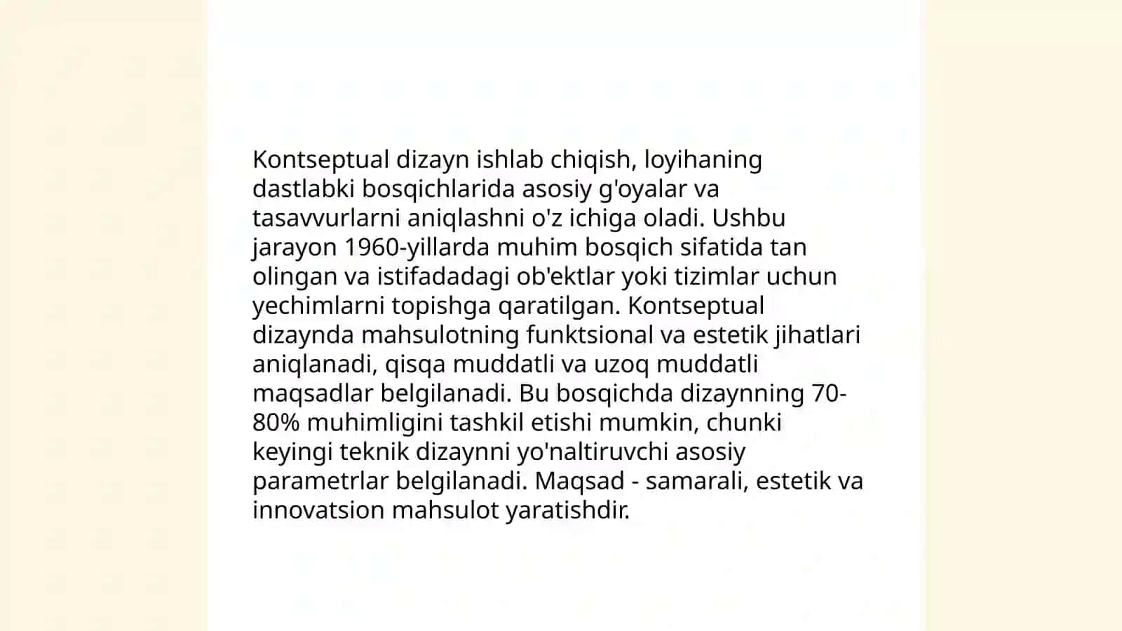 Dizayn jarayonini loyihalash 4