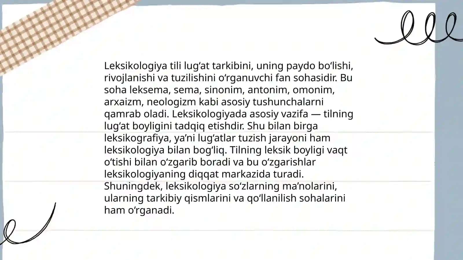 Leksikologiya haqida umumiy ma’lumot 4