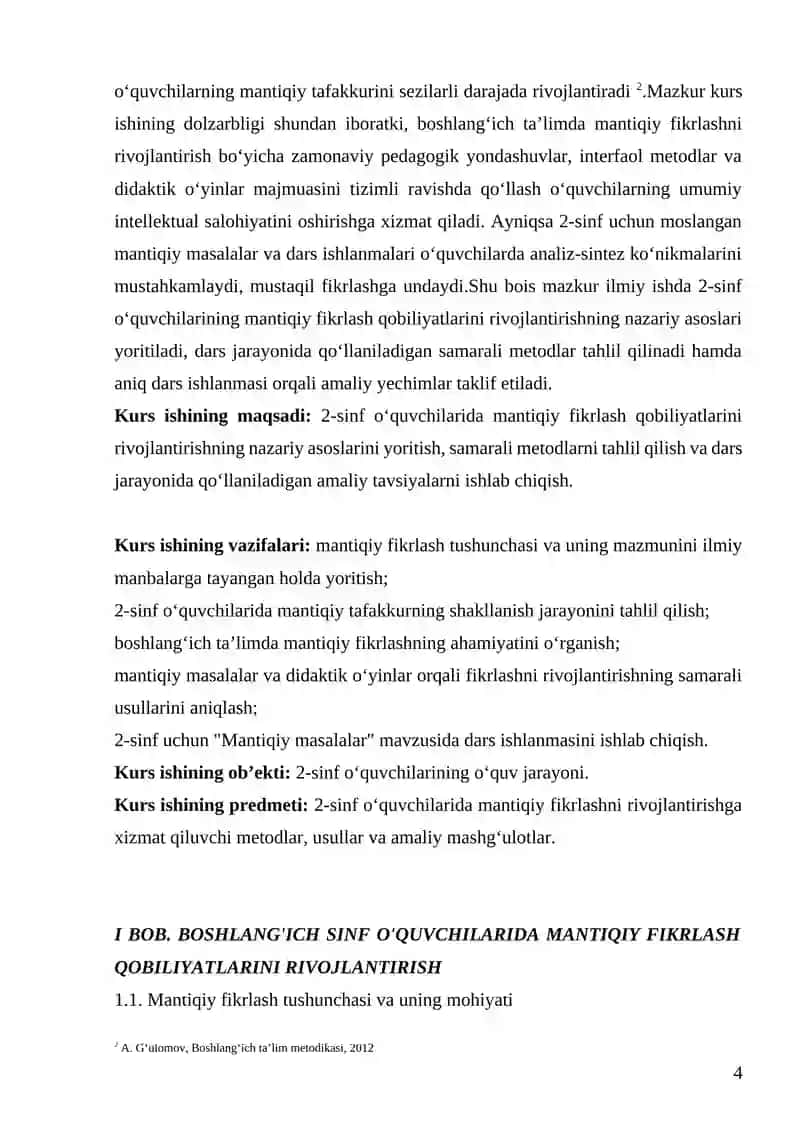Kurs ishi 4