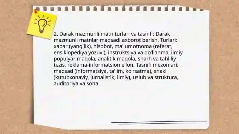 Darak mazmunli matnlar 4
