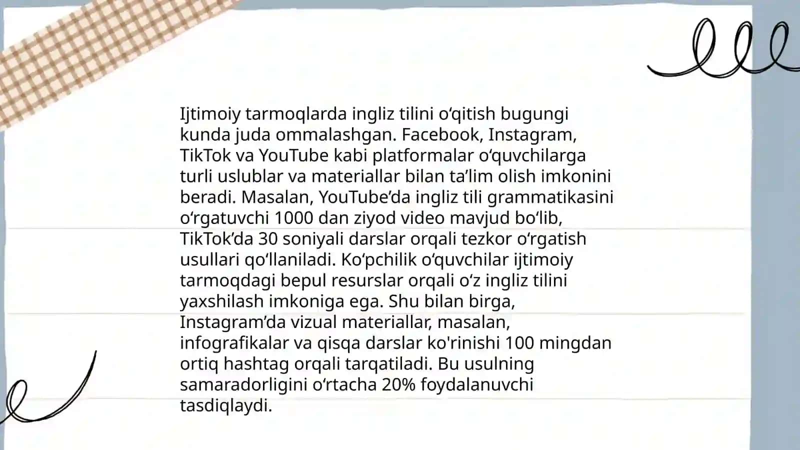 Internet va Ijtimoyi Tarmoqlardagi Ingliz Tilini O'qitishga oid Ta'lim Resurslari 4