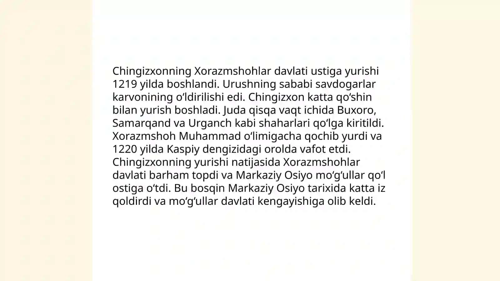 Mo'g'ullar imperiyasi tarixi 4