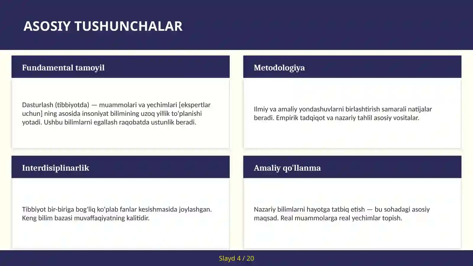 Dasturlash (tibbiyotda) — muammolari va yechimlari [ekspertlar uchun] 4