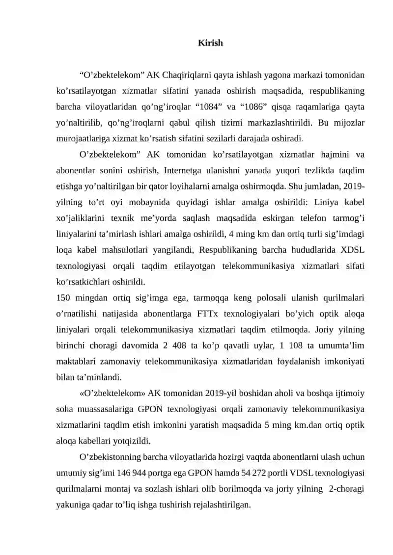 Farg‘ona – Samarqand viloyatlari orasida optik transport tarmog‘ini loyixalashtirish 4