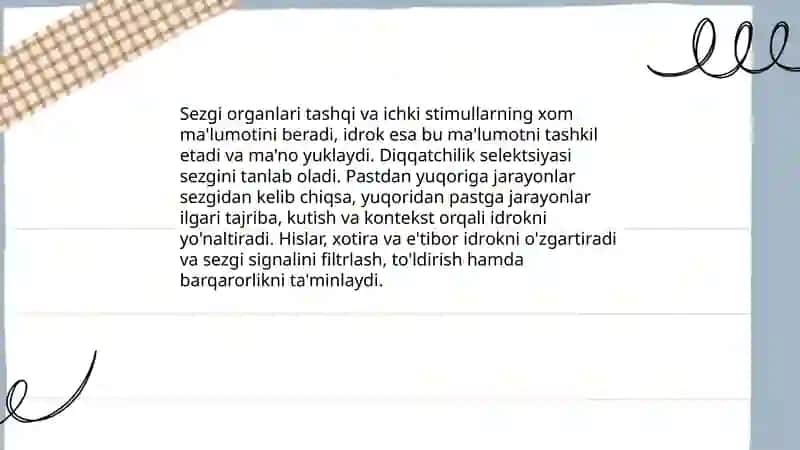 Diqqat va sezgi 4