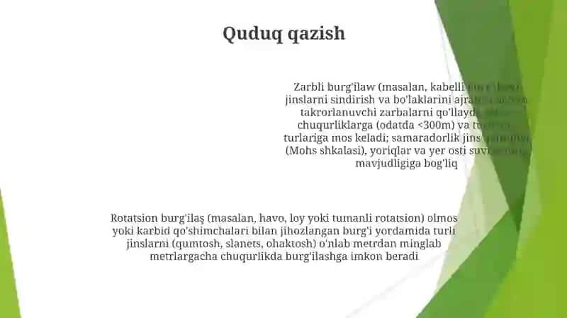 Burg'ilaş usullari 4