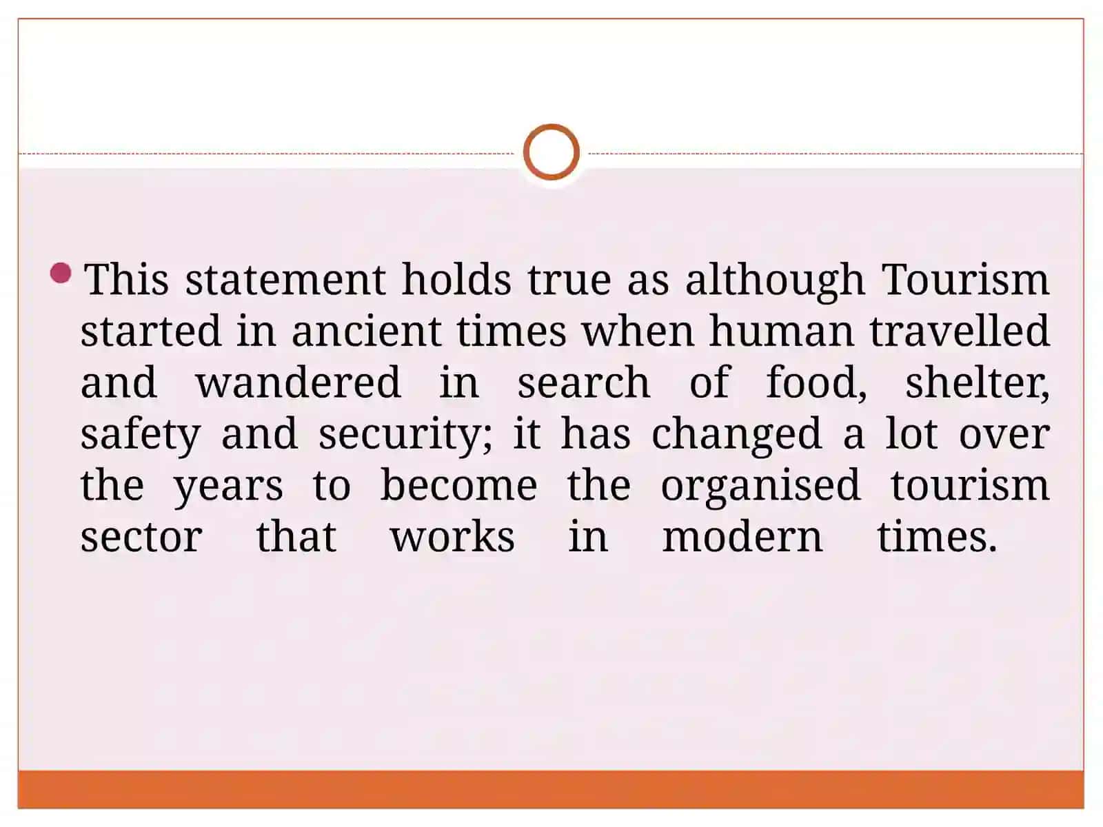 TOURISM: A HISTORICAL ACCOUNT 4