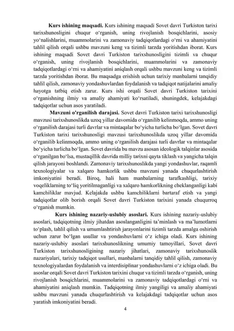 Sovet davri Turkiston tarixi tarixshunosligi. 4