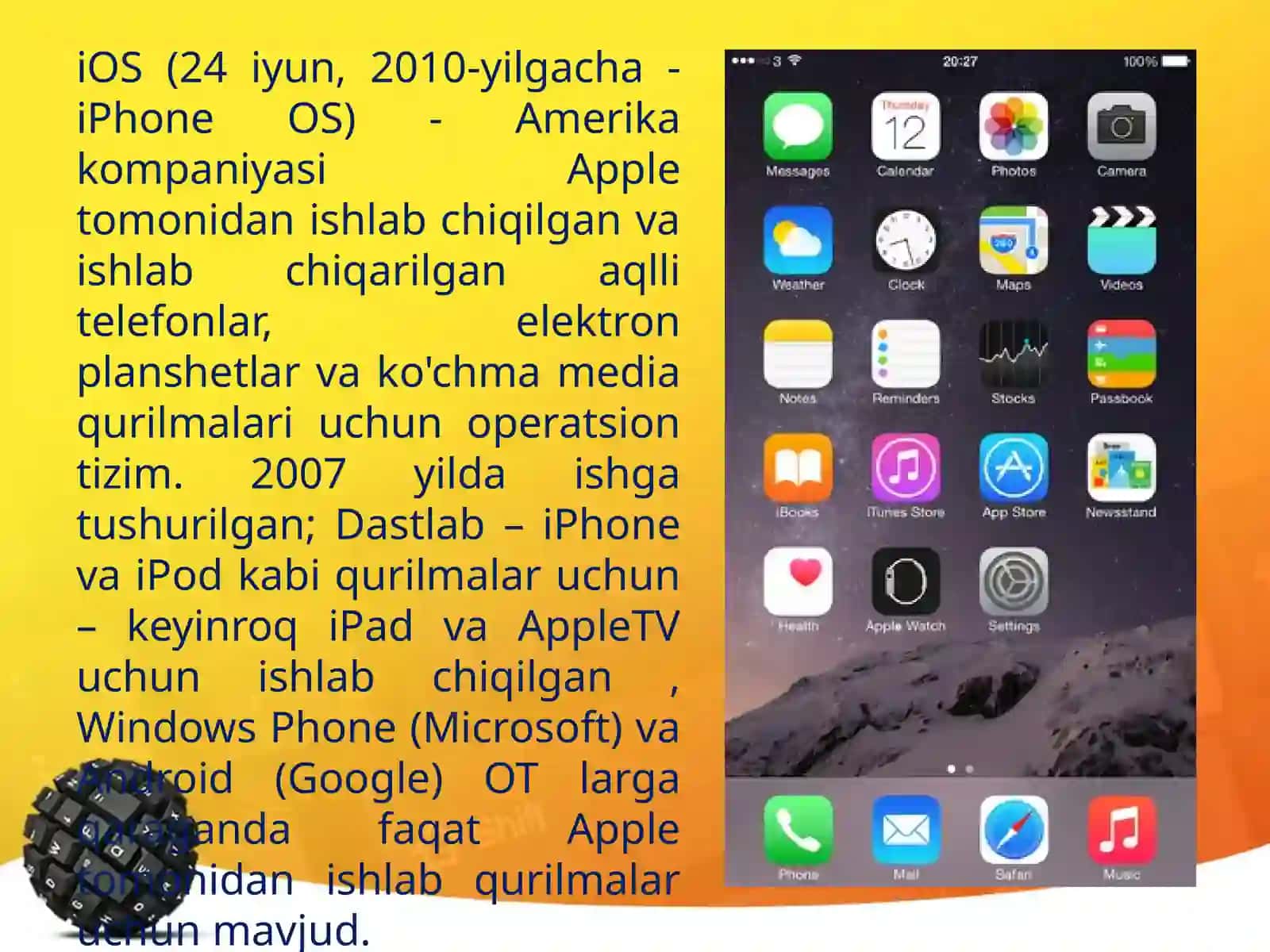 iOSmobil operatsion tizimi 4