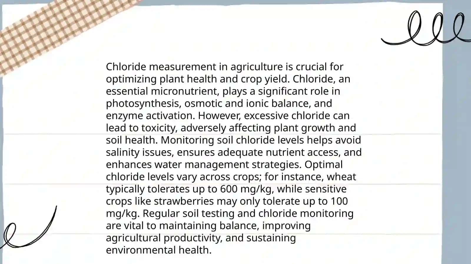 Methods for Chloride Detection in Soil 4