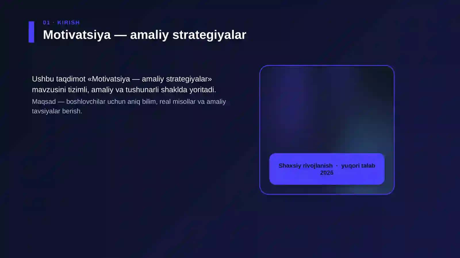 Motivatsiya — amaliy strategiyalar 4